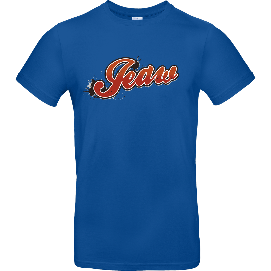 Jeaw Jeaw - Logo T-Shirt B&C EXACT 190 - Royal Blue