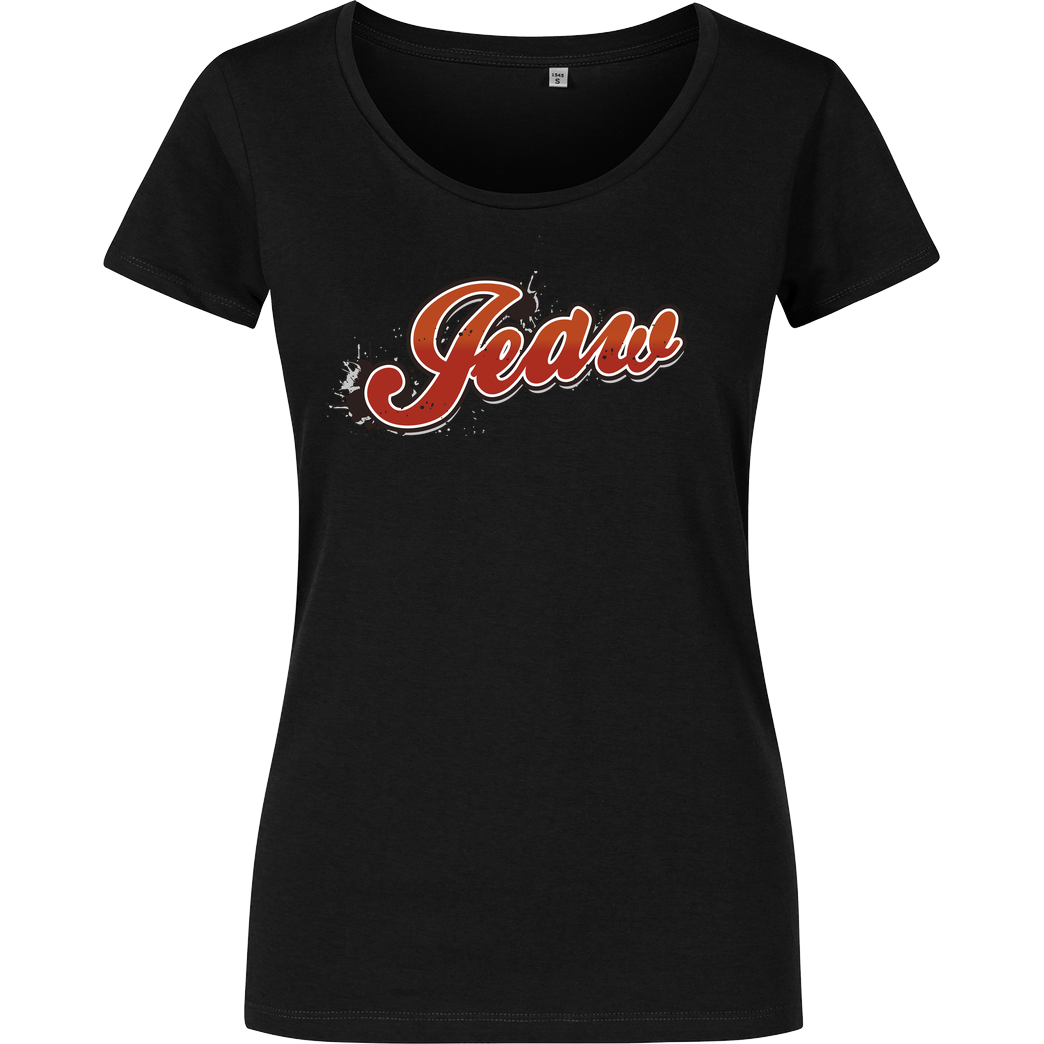 Jeaw Jeaw - Logo T-Shirt Girlshirt schwarz