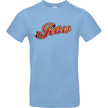 Jeaw Jeaw - Logo T-Shirt B&C EXACT 190 - Sky Blue