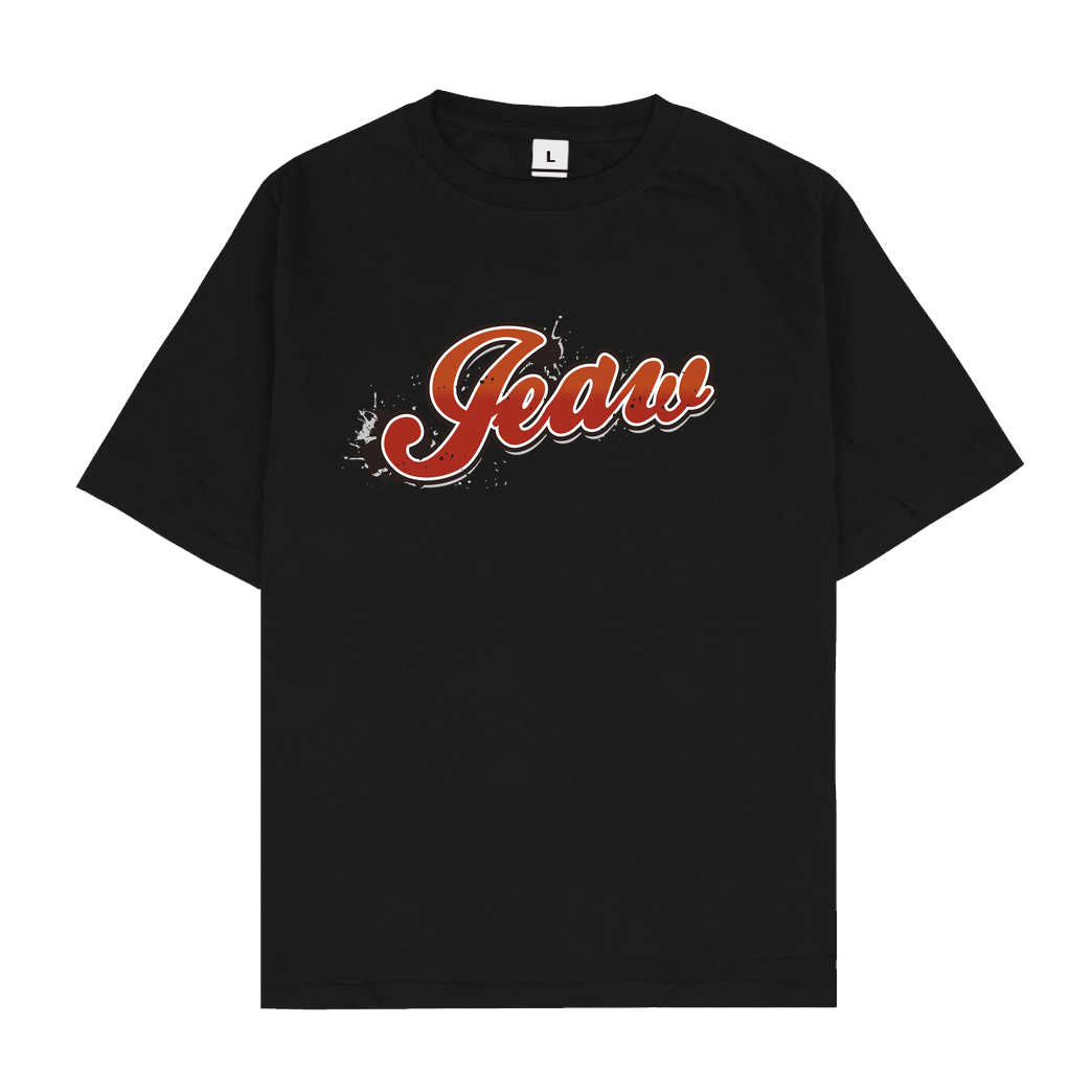 Jeaw Jeaw - Logo T-Shirt Oversize T-Shirt - Black
