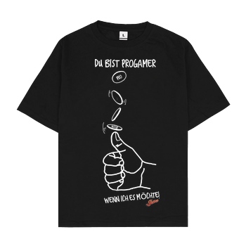 Jeaw Jeaw - Progamer T-Shirt Oversize T-Shirt - Black