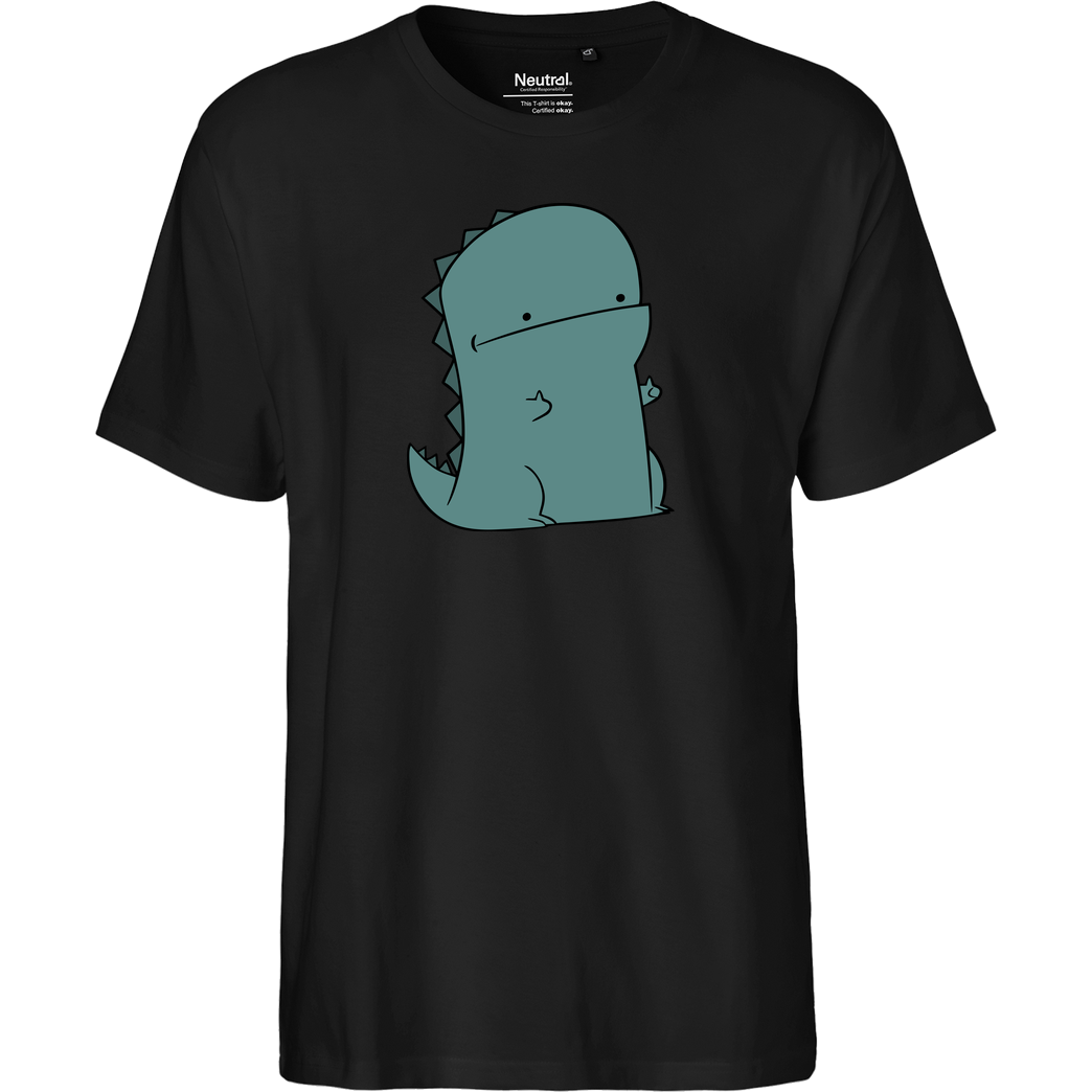 JerichoFive Jericho Five - Thumbs Up Dino T-Shirt Fairtrade T-Shirt - black