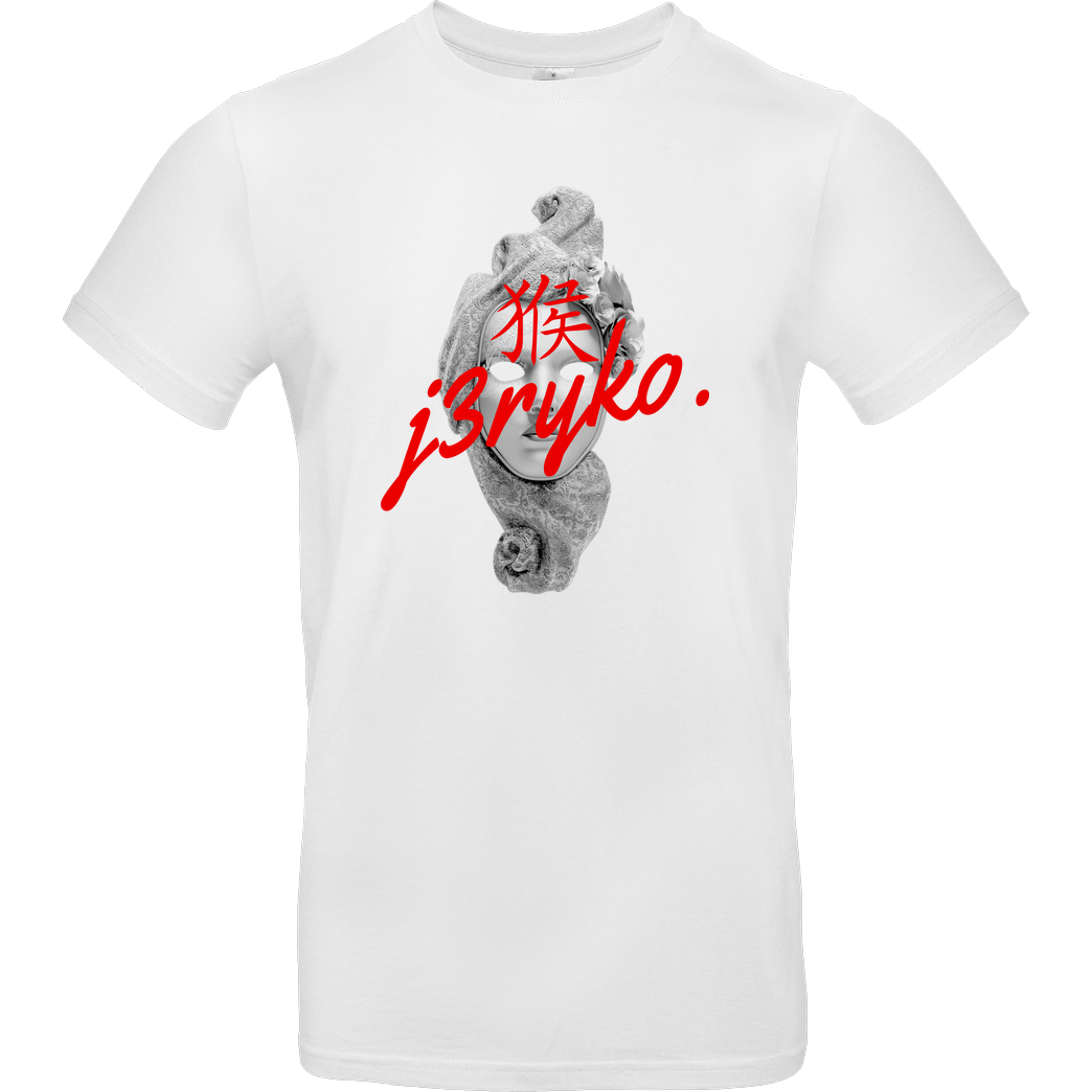 JERYKO Jeryko - Mask Logo T-Shirt B&C EXACT 190 -  White