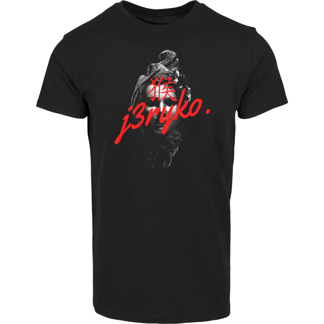 JERYKO Jeryko - Mask Logo T-Shirt House Brand T-Shirt - Black