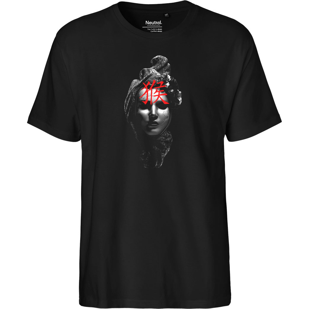JERYKO Jeryko - Mask Sign T-Shirt Fairtrade T-Shirt - black