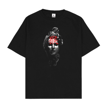 JERYKO Jeryko - Mask Sign T-Shirt Oversize T-Shirt - Black
