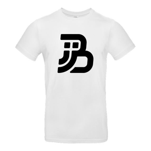 JJB - JJB - Plain Logo - T-Shirt - B&C EXACT 190 -  White