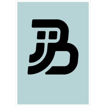 JJB - Plain Logo Art Print mint