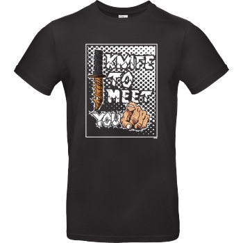 Jorgo Jorgo - Knife to meet you T-Shirt B&C EXACT 190 - Black