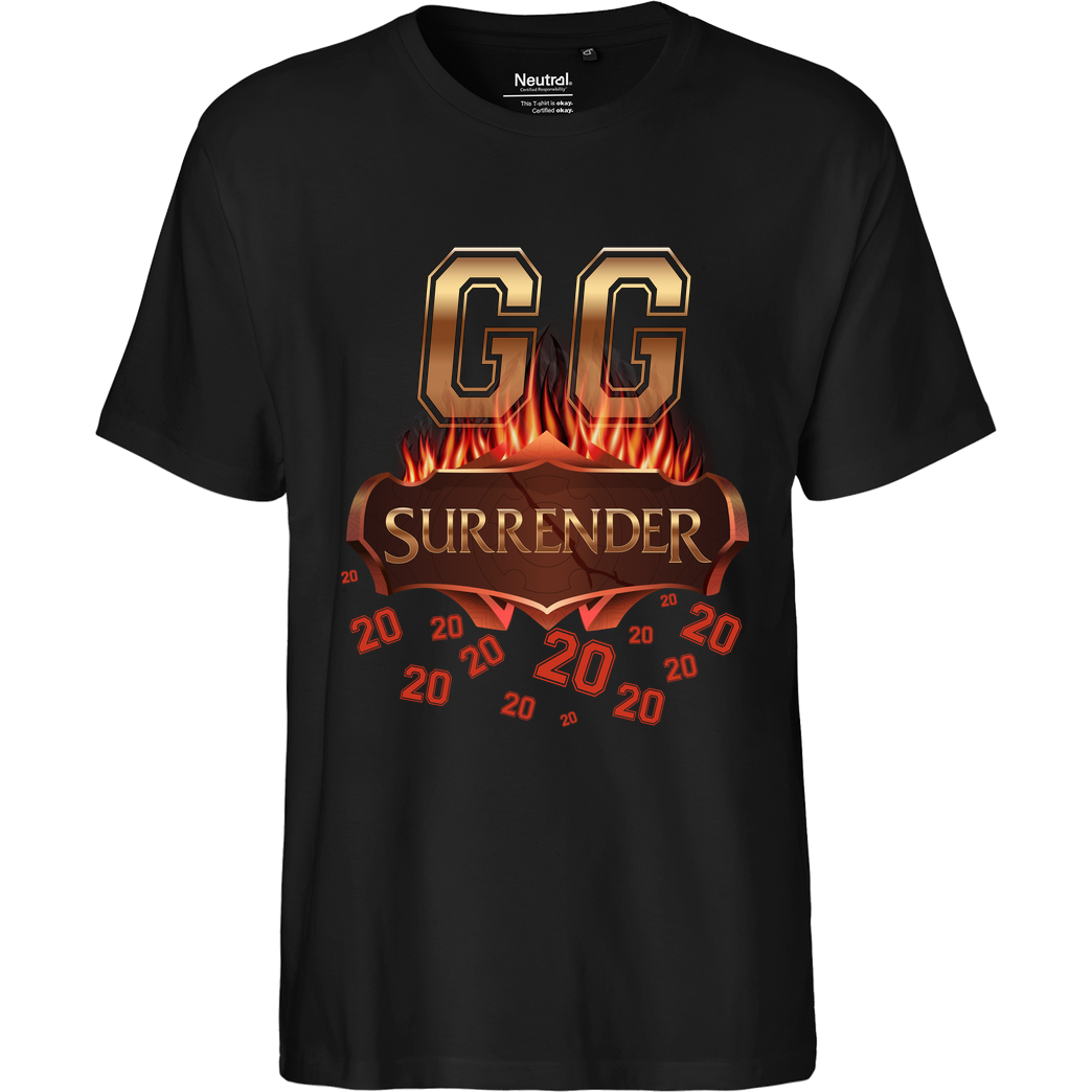 Jorgo JorgoTheBEAST - GG Surrender 20 T-Shirt Fairtrade T-Shirt - black