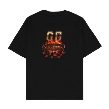 Jorgo JorgoTheBEAST - GG Surrender 20 T-Shirt Oversize T-Shirt - Black