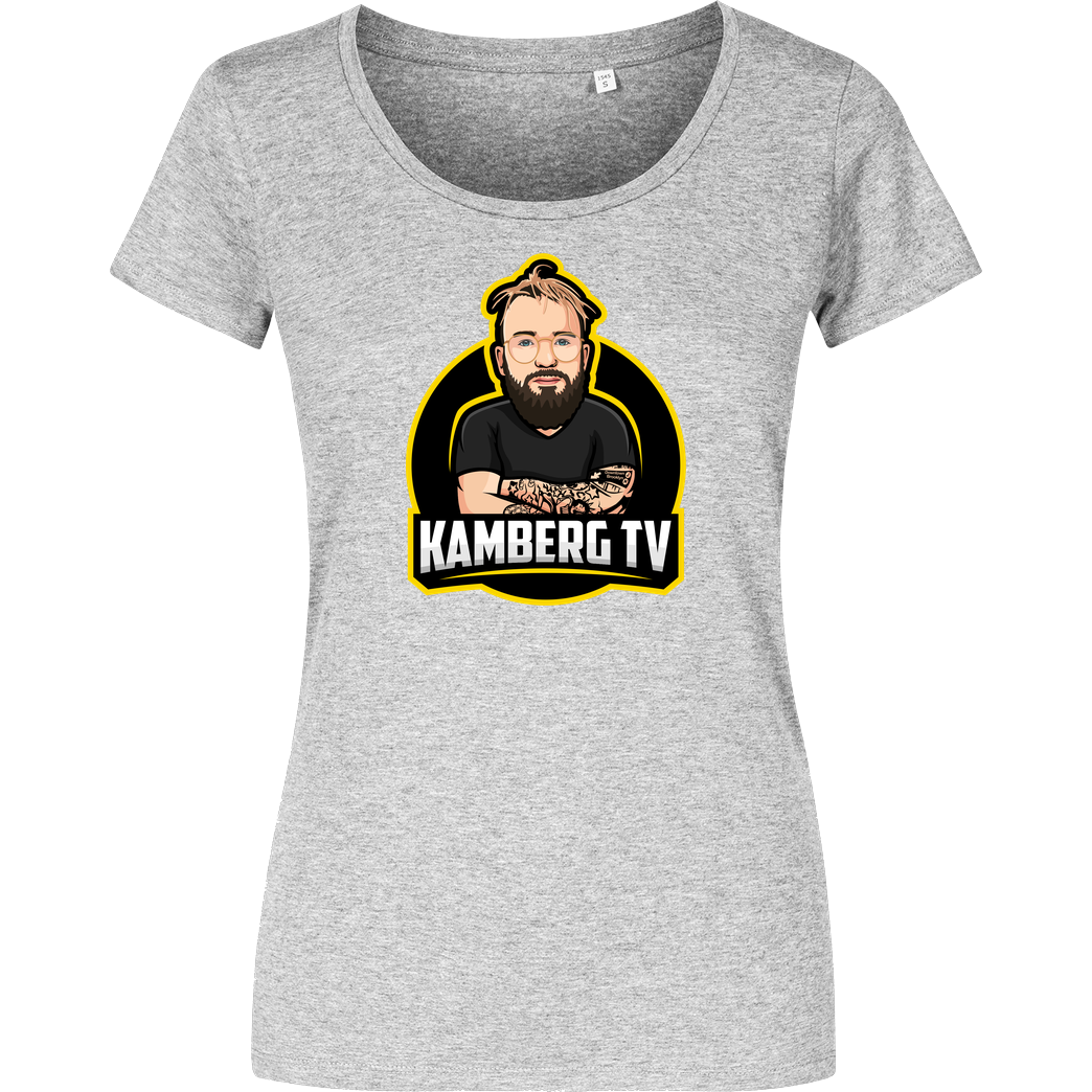 Kamberg TV Kamberg TV - Kamberg Logo T-Shirt Girlshirt heather grey