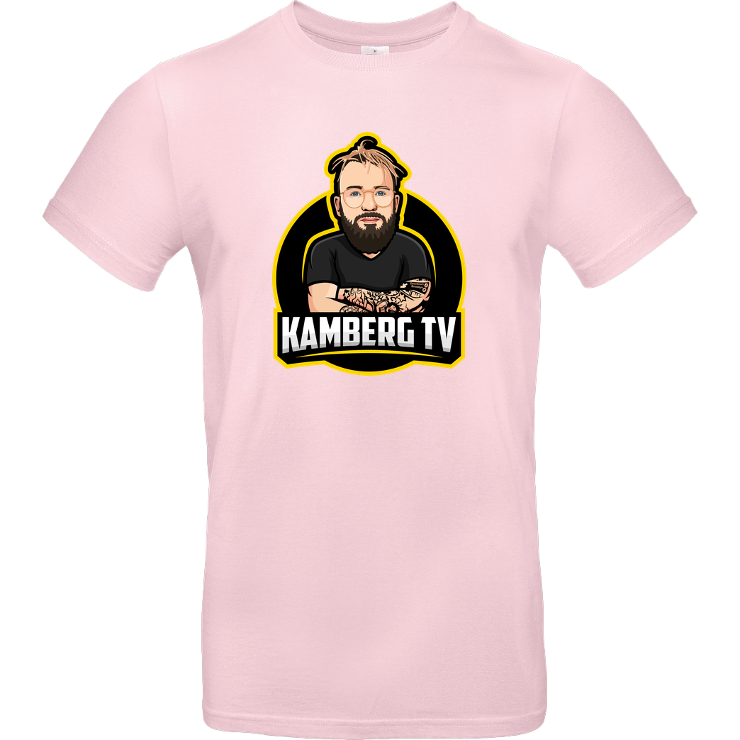 Kamberg TV Kamberg TV - Kamberg Logo T-Shirt B&C EXACT 190 - Light Pink