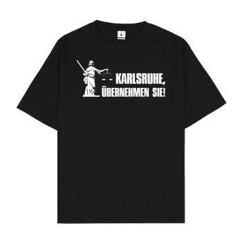 None Karlsruhe, übernehmen sie T-Shirt Oversize T-Shirt - Black