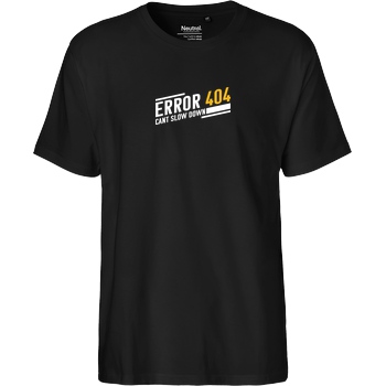 KawaQue KawaQue - Error 404 T-Shirt Fairtrade T-Shirt - black