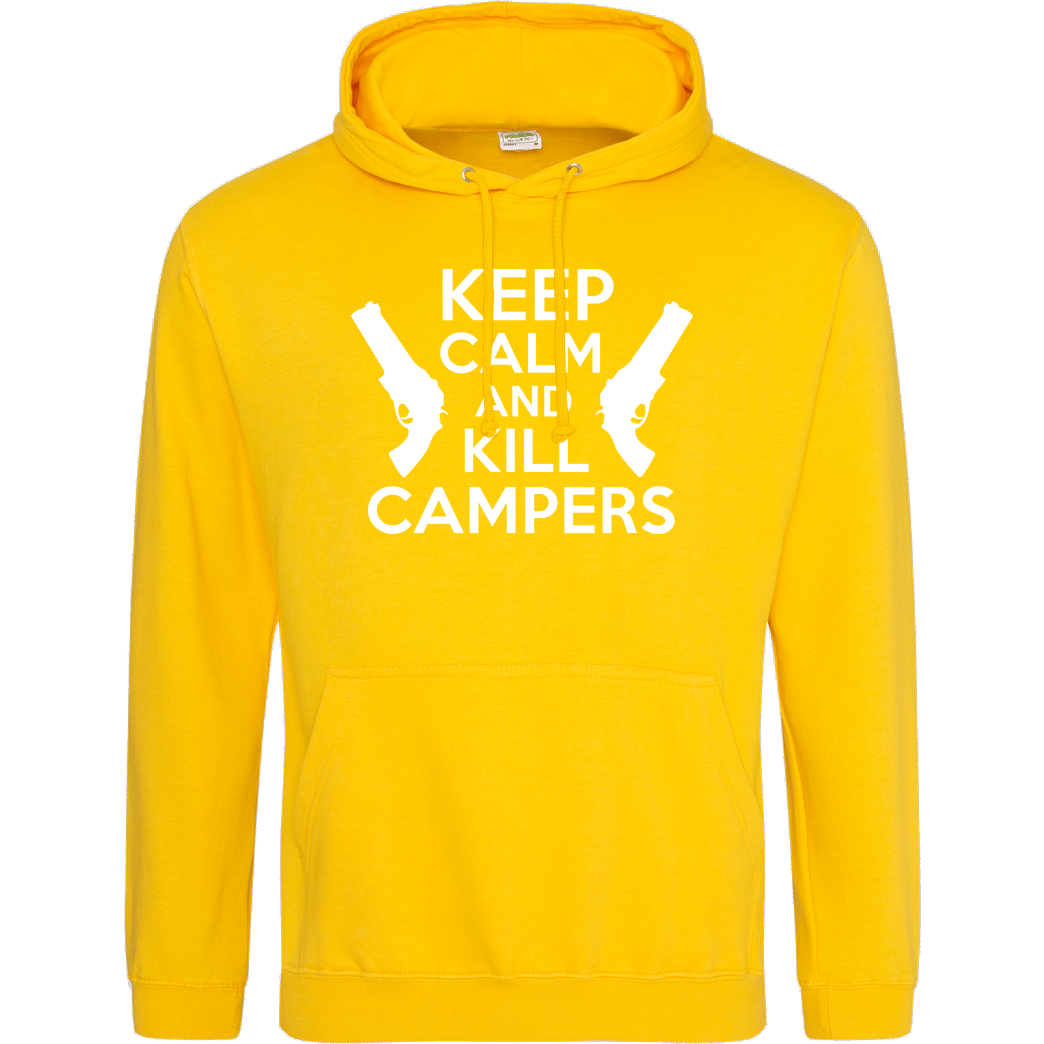bjin94 Keep Calm and Kill Campers Sweatshirt JH Hoodie - Gelb