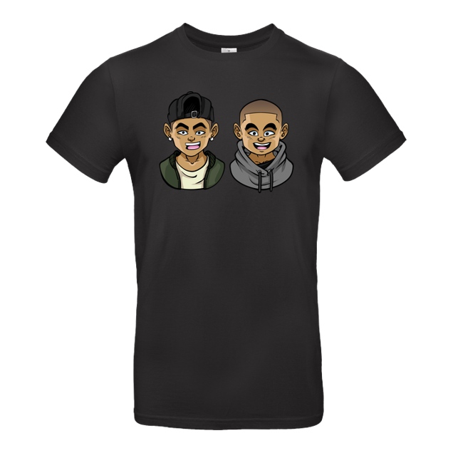 Kelvin und Marvin - Kelvin und Marvin - Character - T-Shirt - B&C EXACT 190 - Black