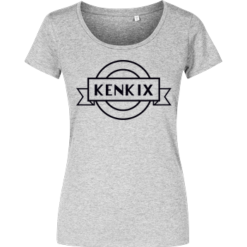 KenkiX - Logo Girlshirt heather grey