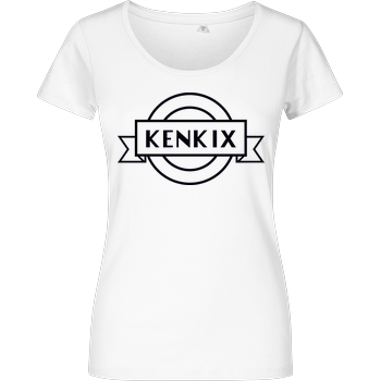 KenkiX - Logo Girlshirt weiss
