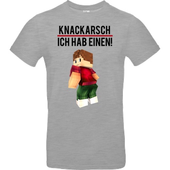 KillaPvP KillaPvP - Knackarsch T-Shirt B&C EXACT 190 - heather grey