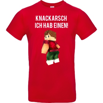 KillaPvP KillaPvP - Knackarsch T-Shirt B&C EXACT 190 - Red