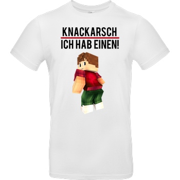 KillaPvP KillaPvP - Knackarsch T-Shirt B&C EXACT 190 -  White