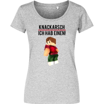 KillaPvP KillaPvP - Knackarsch T-Shirt Girlshirt heather grey