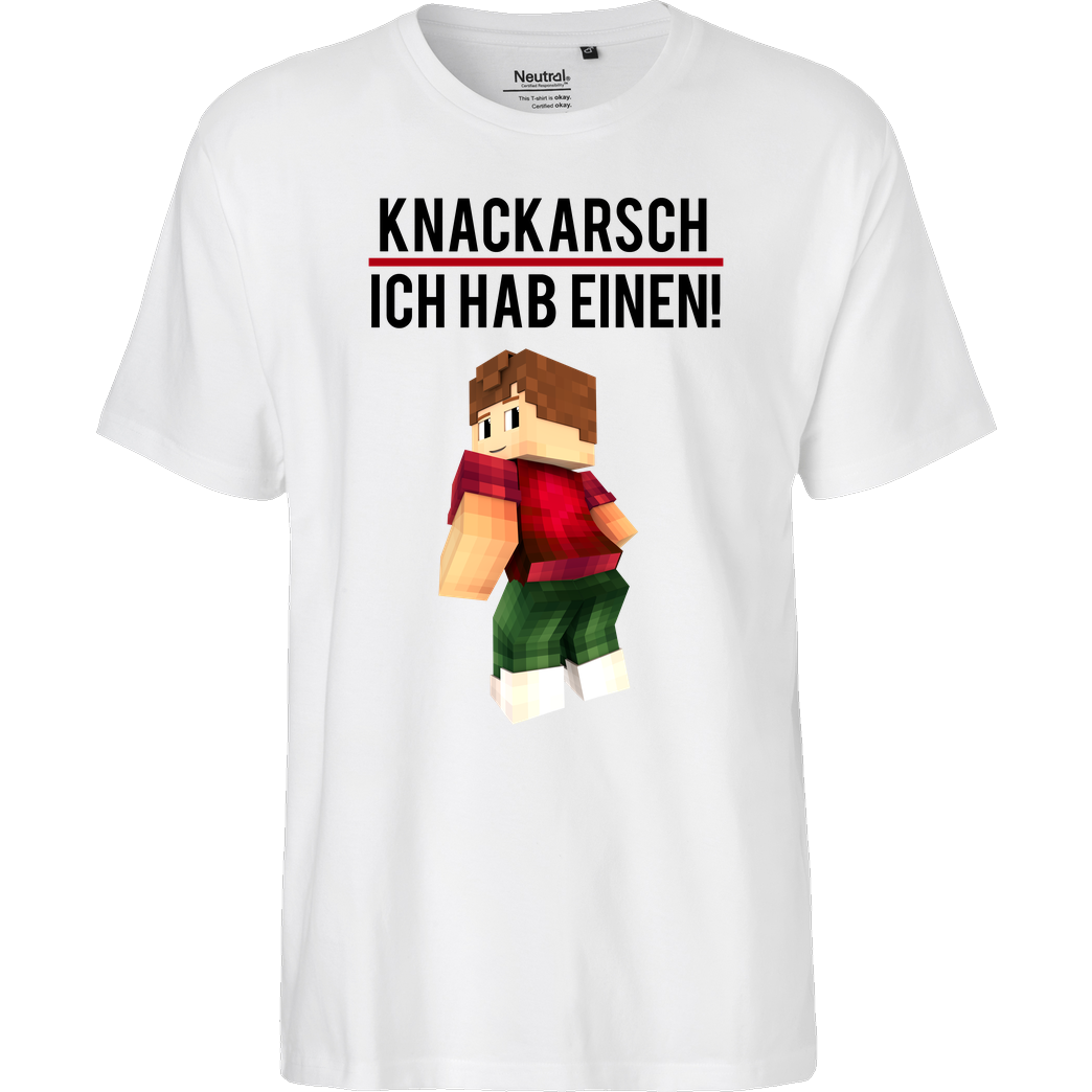KillaPvP KillaPvP - Knackarsch T-Shirt Fairtrade T-Shirt - white