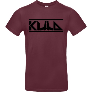 KillaPvP KillaPvP - Logo T-Shirt B&C EXACT 190 - Burgundy