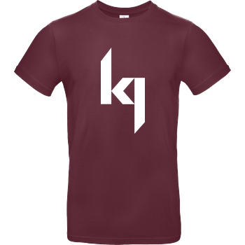 Kjunge Kjunge - Logo T-Shirt B&C EXACT 190 - Burgundy