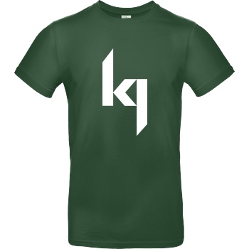Kjunge Kjunge - Logo T-Shirt B&C EXACT 190 -  Bottle Green