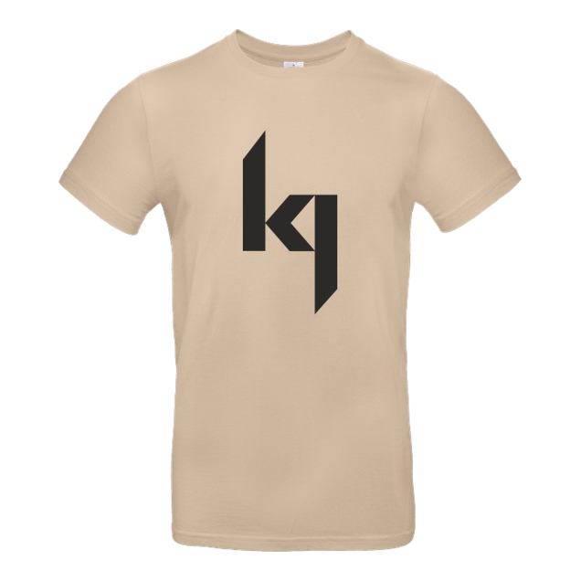 Kjunge - Kjunge - Logo - T-Shirt - B&C EXACT 190 - Sand