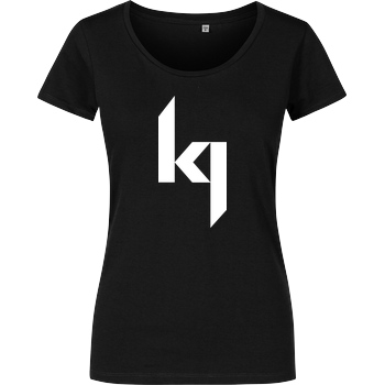 Kjunge Kjunge - Logo T-Shirt Girlshirt schwarz