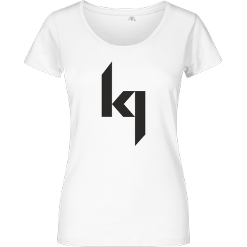 Kjunge Kjunge - Logo T-Shirt Girlshirt weiss