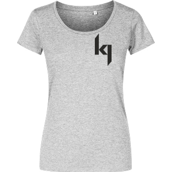 Kjunge Kjunge - Small Logo T-Shirt Girlshirt heather grey