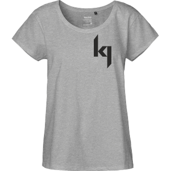 Kjunge - Small Logo Fairtrade Loose Fit Girlie - heather grey