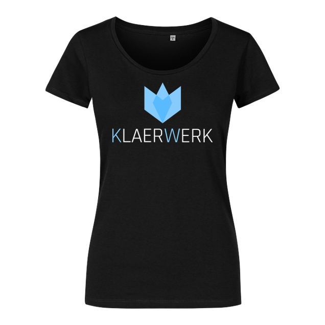 KLAERWERK Community - Klaerwerk Community - Logo - T-Shirt - Girlshirt schwarz