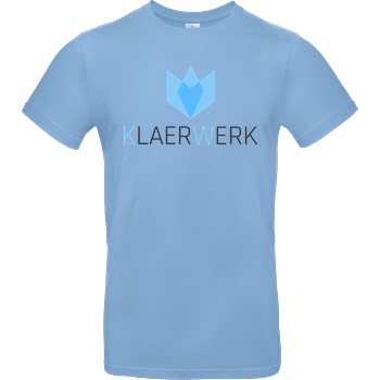 KLAERWERK Community Klaerwerk Community - Logo T-Shirt B&C EXACT 190 - Sky Blue