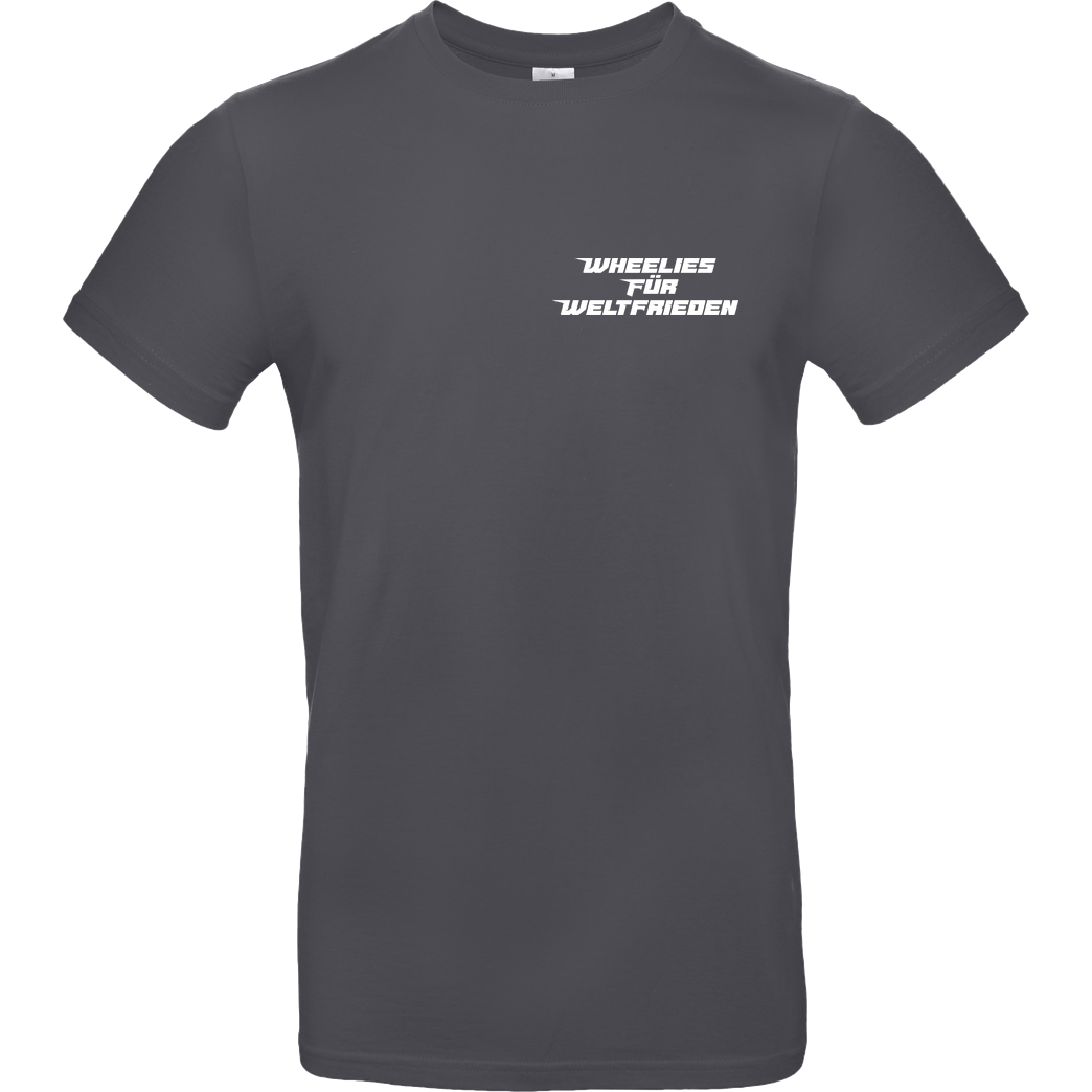 Knallgaskevin KnallgasKevin - WHEELIES T-Shirt B&C EXACT 190 - Dark Grey