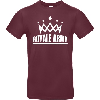 Krench Royale Krench - Royale Army T-Shirt B&C EXACT 190 - Burgundy