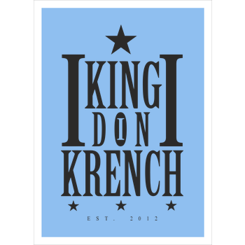 Krencho - Don Krench Art Print light blue