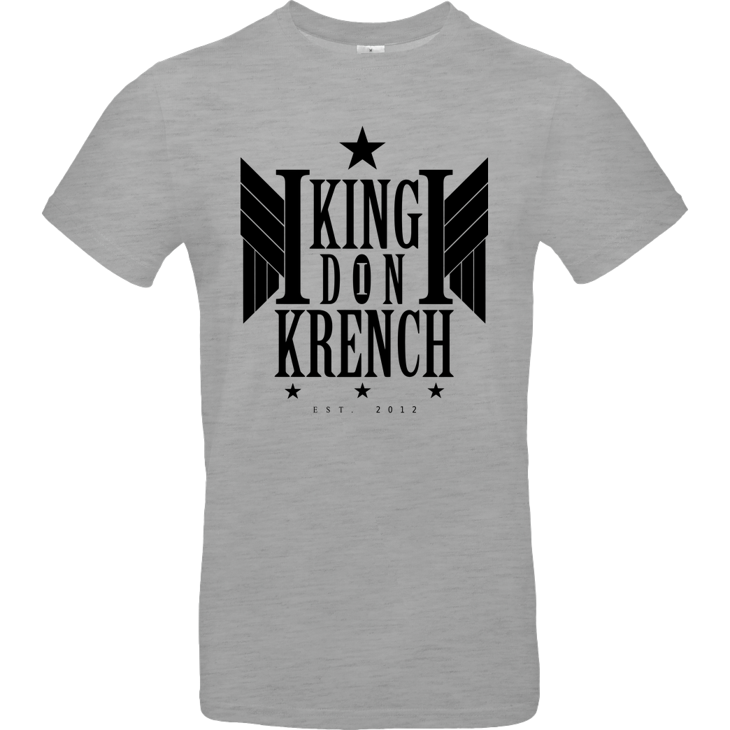 Krench Royale Krencho - Don Krench Wings T-Shirt B&C EXACT 190 - heather grey