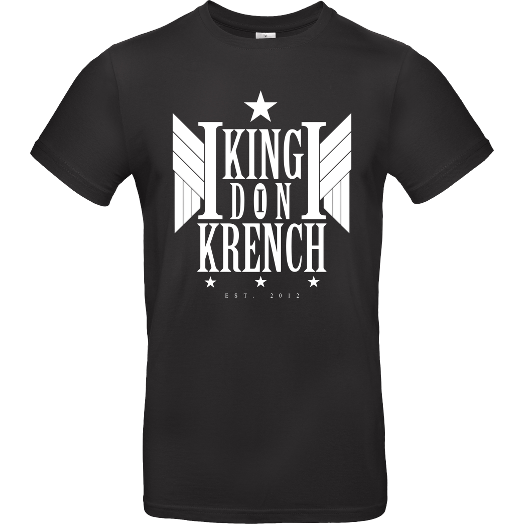 Krench Royale Krencho - Don Krench Wings T-Shirt B&C EXACT 190 - Black
