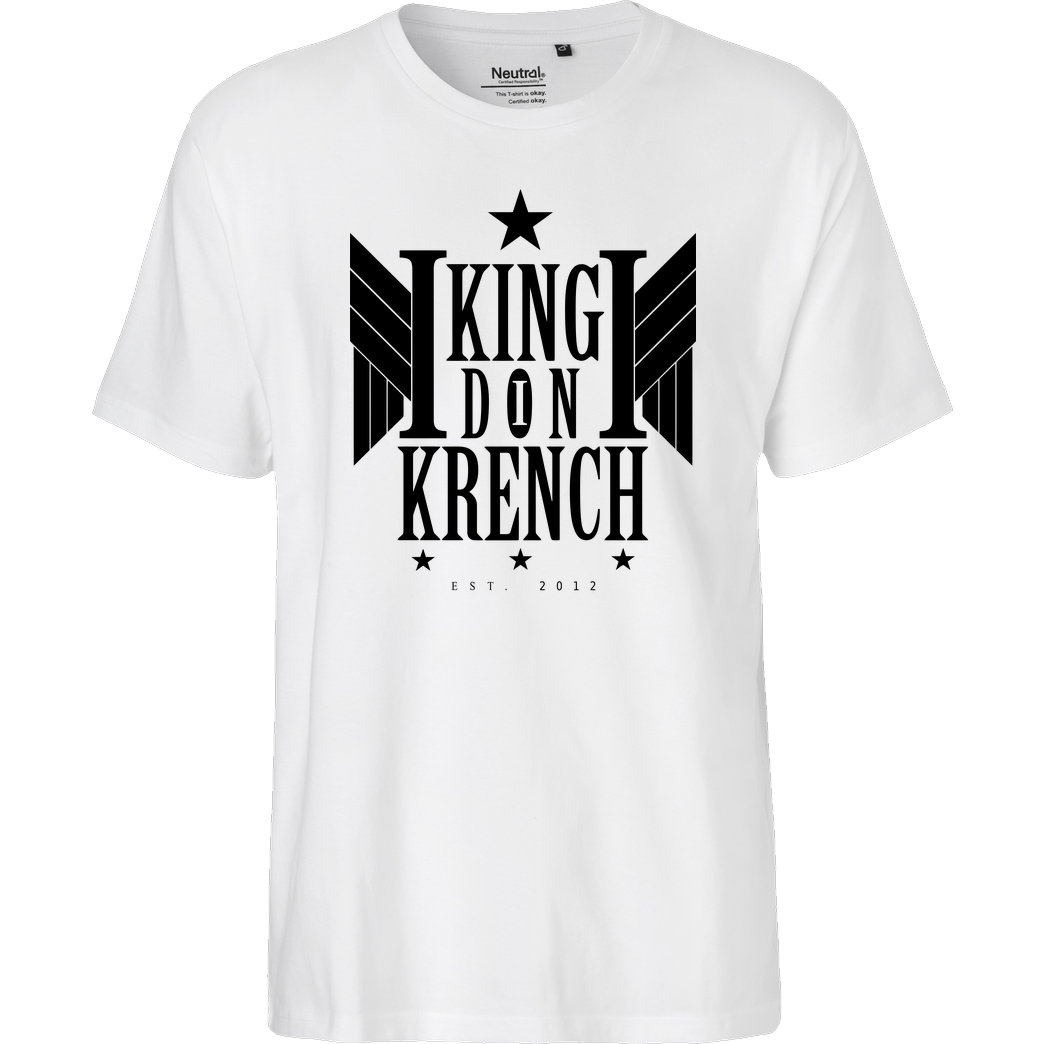 Krench Royale Krencho - Don Krench Wings T-Shirt Fairtrade T-Shirt - white