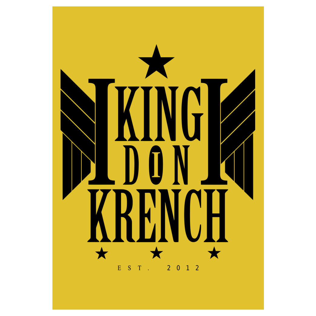 Krench Royale Krencho - Don Krench Wings Druck Art Print yellow