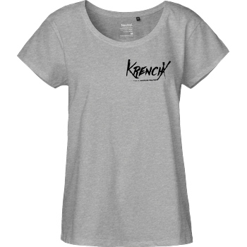 Krench Royale Krencho - KrenchX T-Shirt Fairtrade Loose Fit Girlie - heather grey