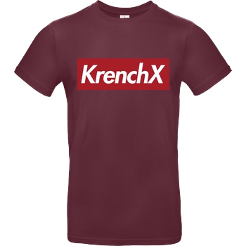 Krench Royale Krencho - KrenchX new T-Shirt B&C EXACT 190 - Burgundy