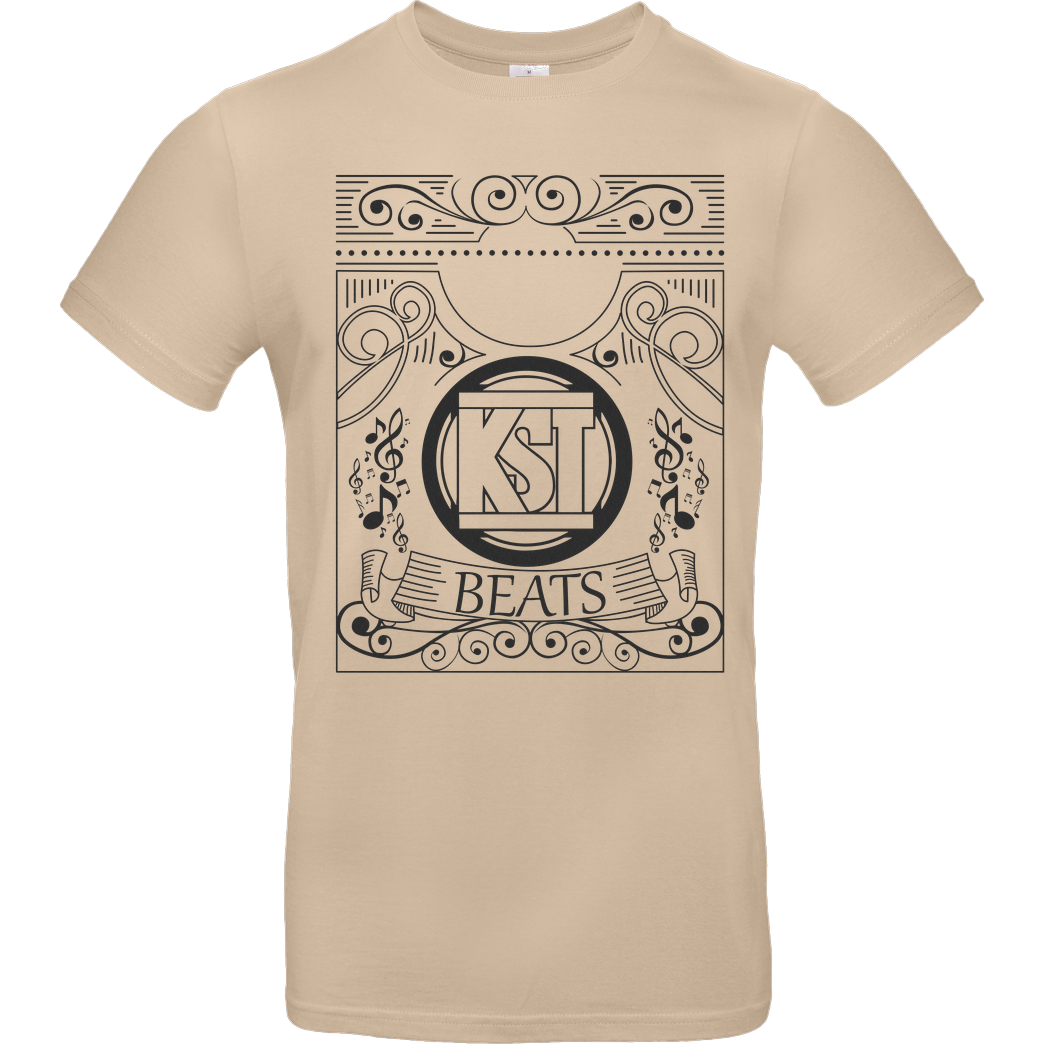 KsTBeats KsTBeats - Oldschool T-Shirt B&C EXACT 190 - Sand