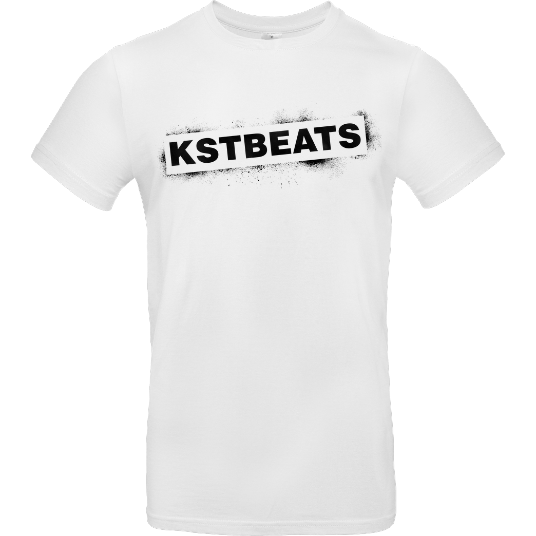KsTBeats KsTBeats - Splatter T-Shirt B&C EXACT 190 -  White