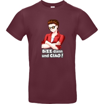 LETSPLAYmarkus LetsPlayMarkus - Bizz dann... T-Shirt B&C EXACT 190 - Burgundy